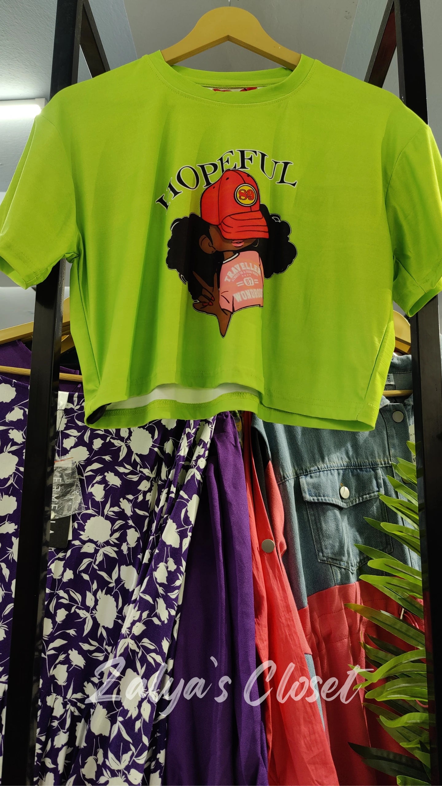 Cropped Cartoon Printed T- shirt image 12