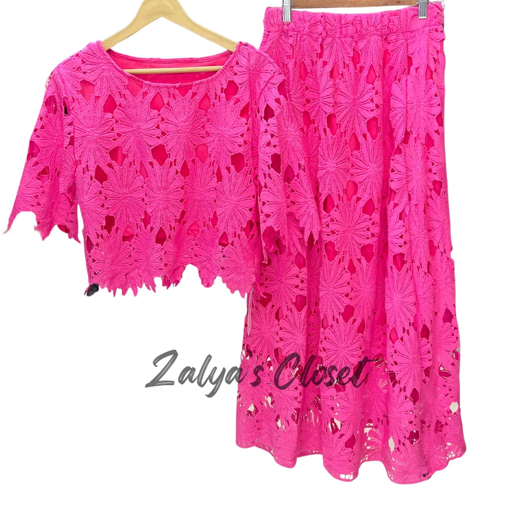 Imported Lace Top and Skirt Set image 1