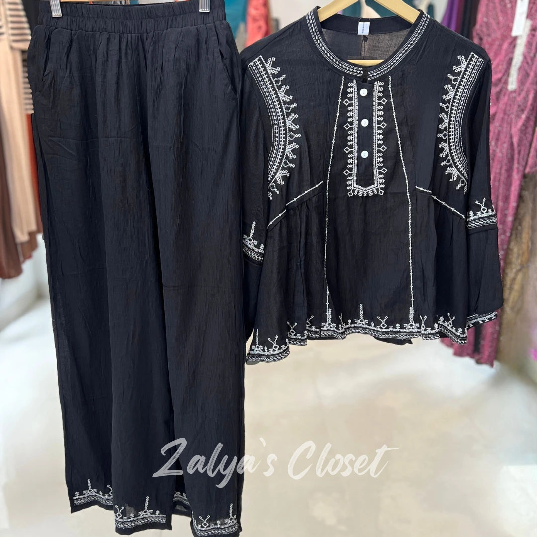 Imported Embroidered Top and Pant Set image 2