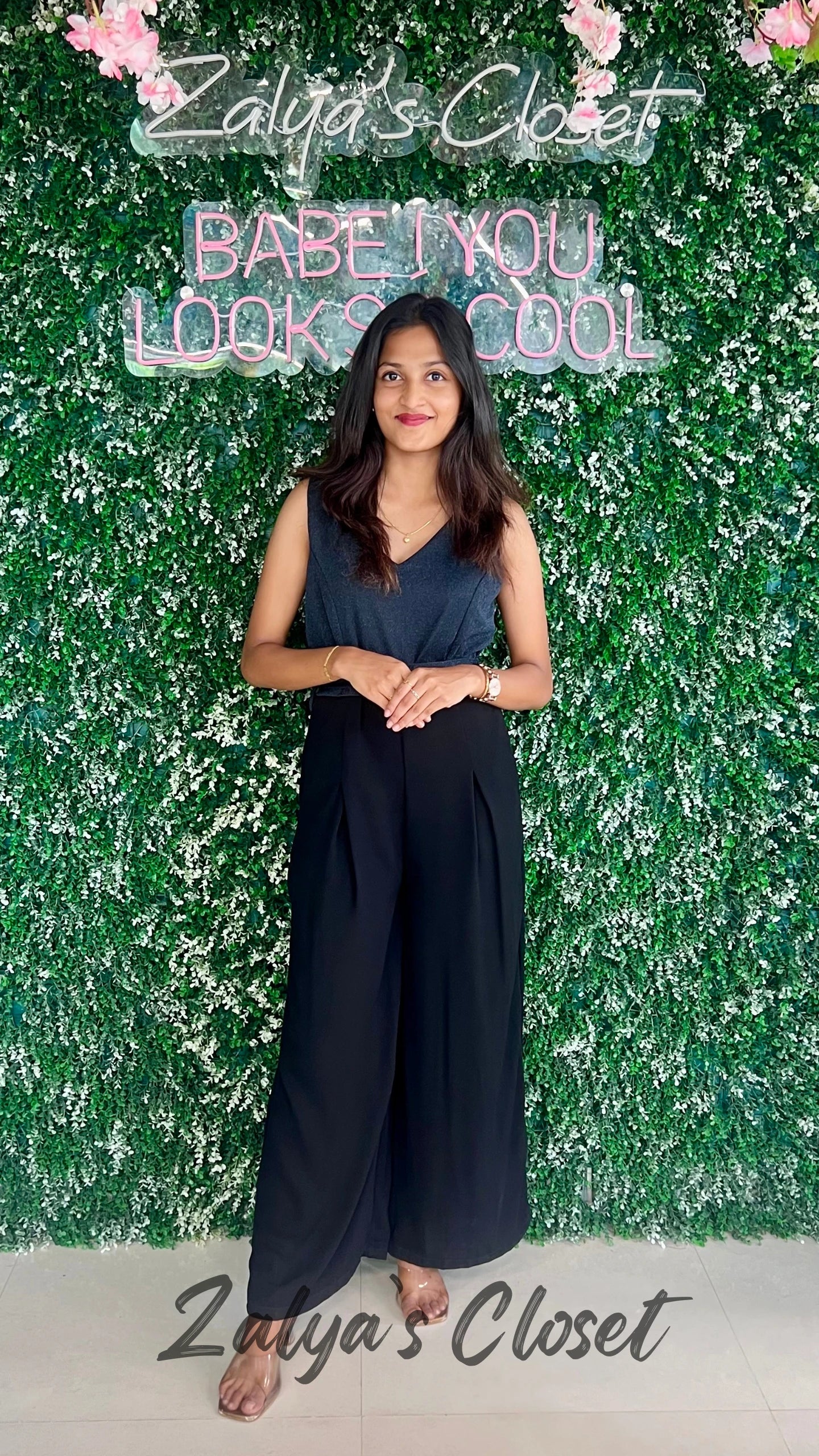 Party Wear Half Shimmer Jumpsuit image 6