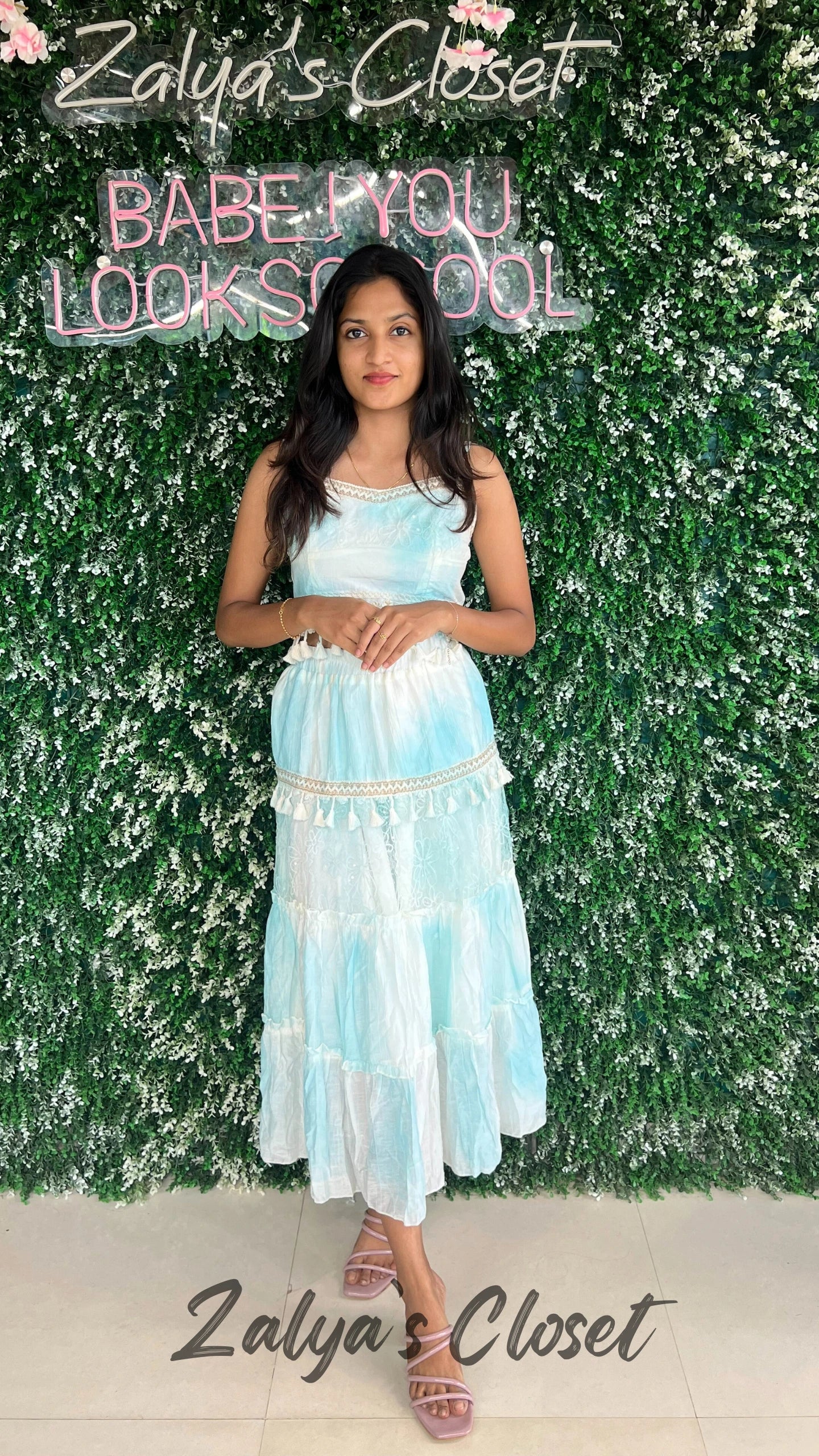 Imported Printed Beach Wear Top and Skirt Set image 8