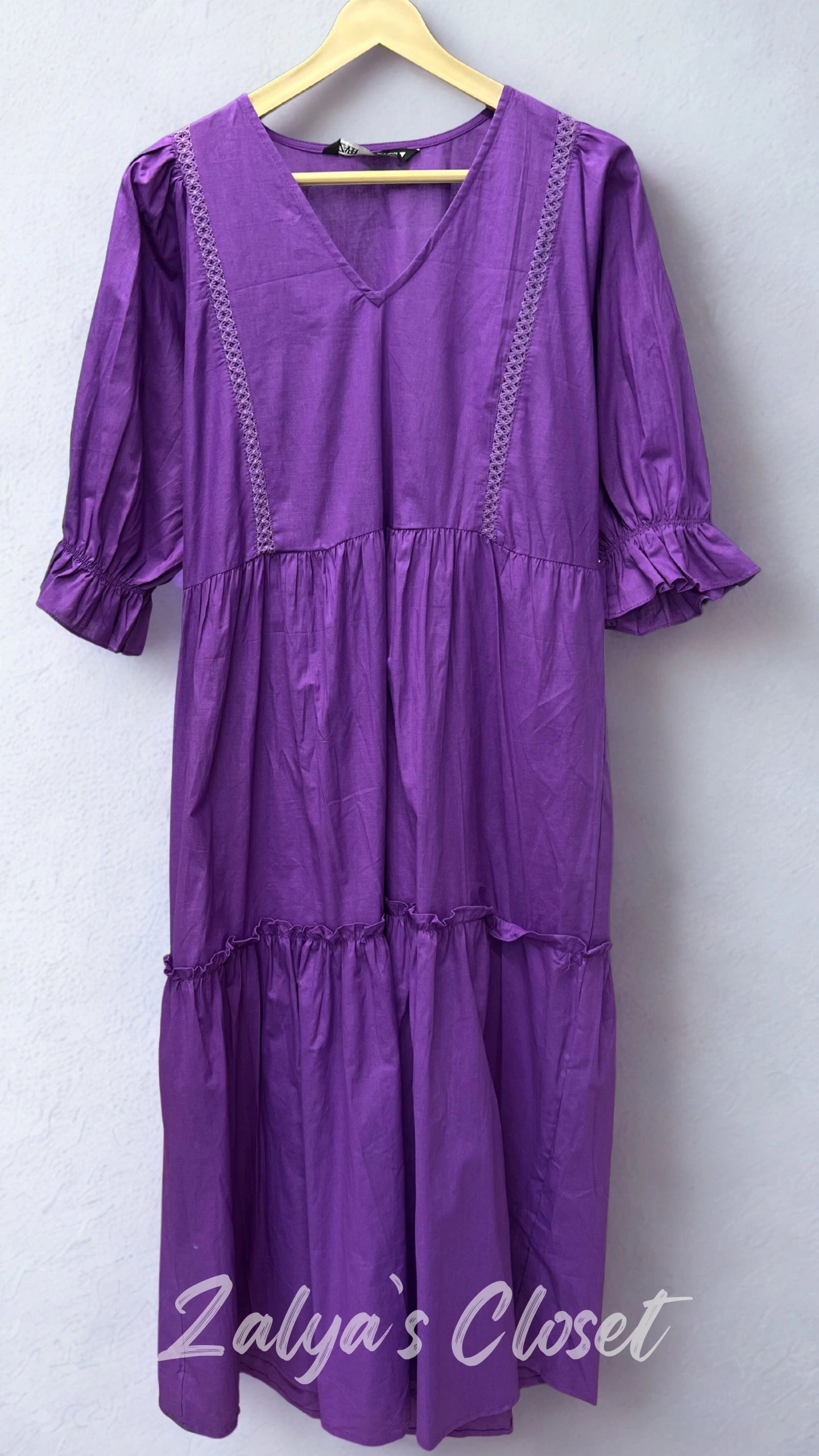 Solid Cotton Long Dress image 4