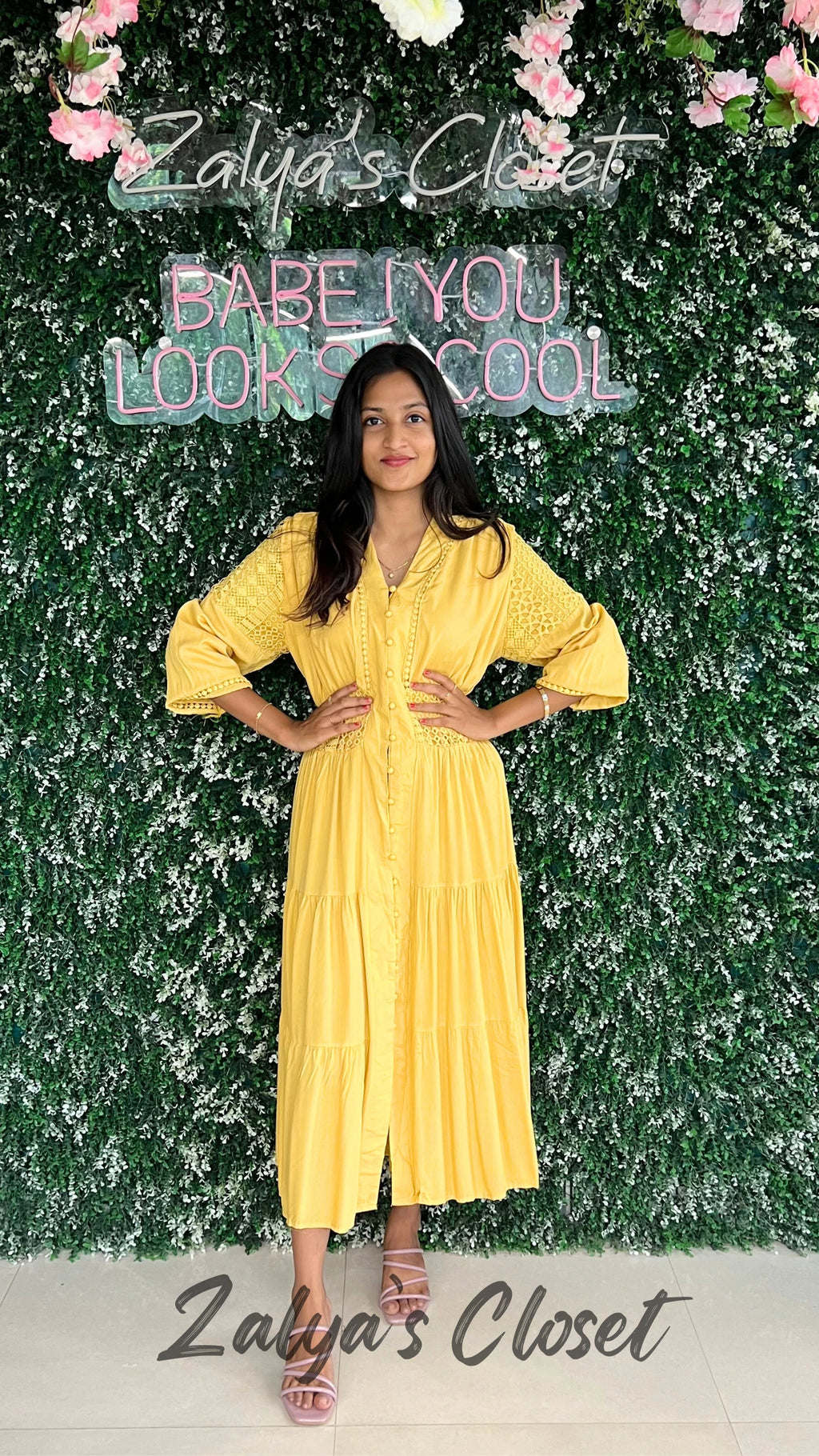 Imported Full Length Front Buttoned Dress image 9