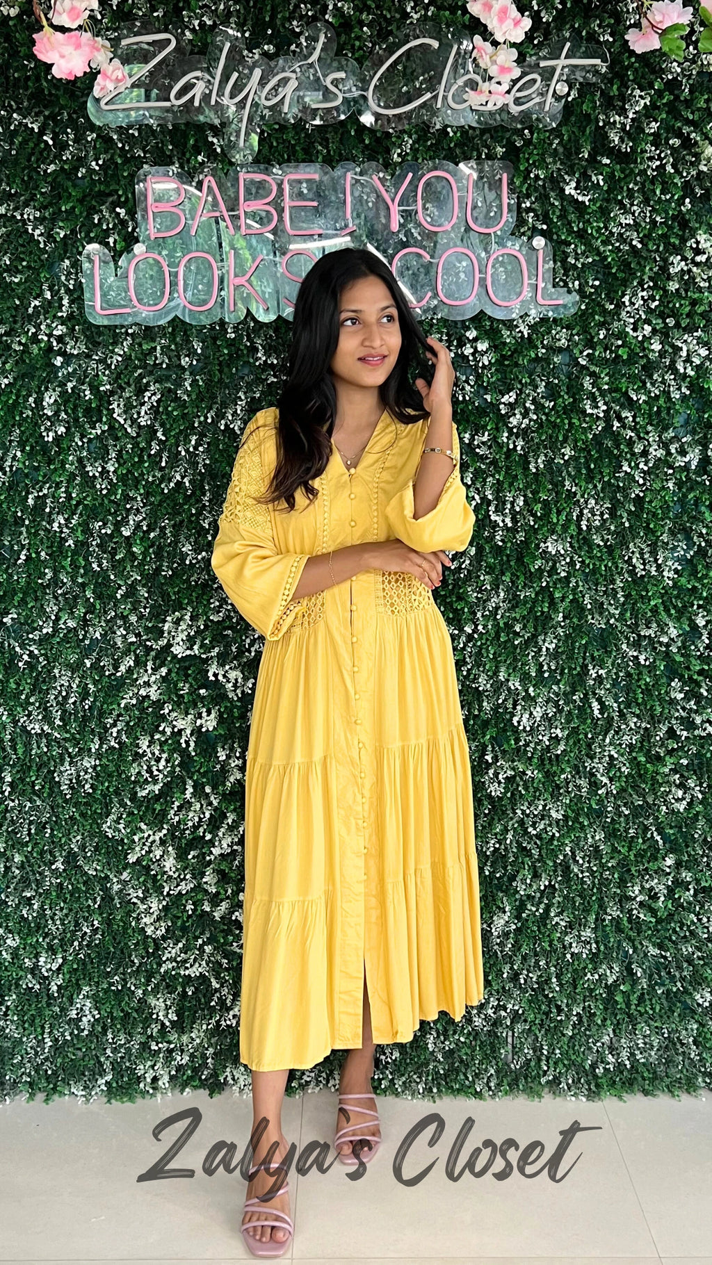 Imported Full Length Front Buttoned Dress image 8