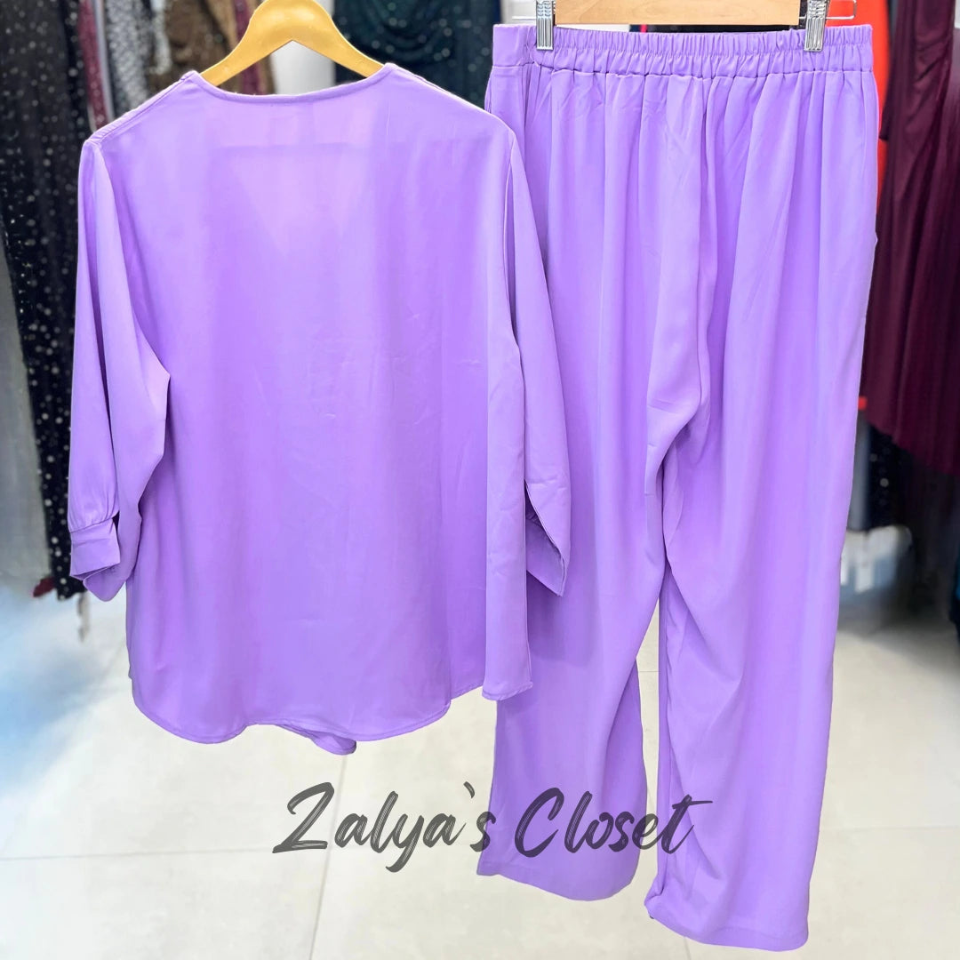 Straight Fit Pant and Solid Top Co-ord Set image 4