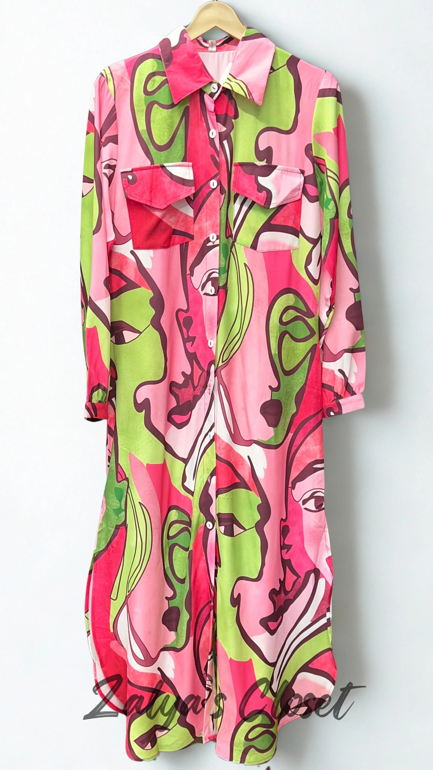 Funky Printed Shirt Dress image 5