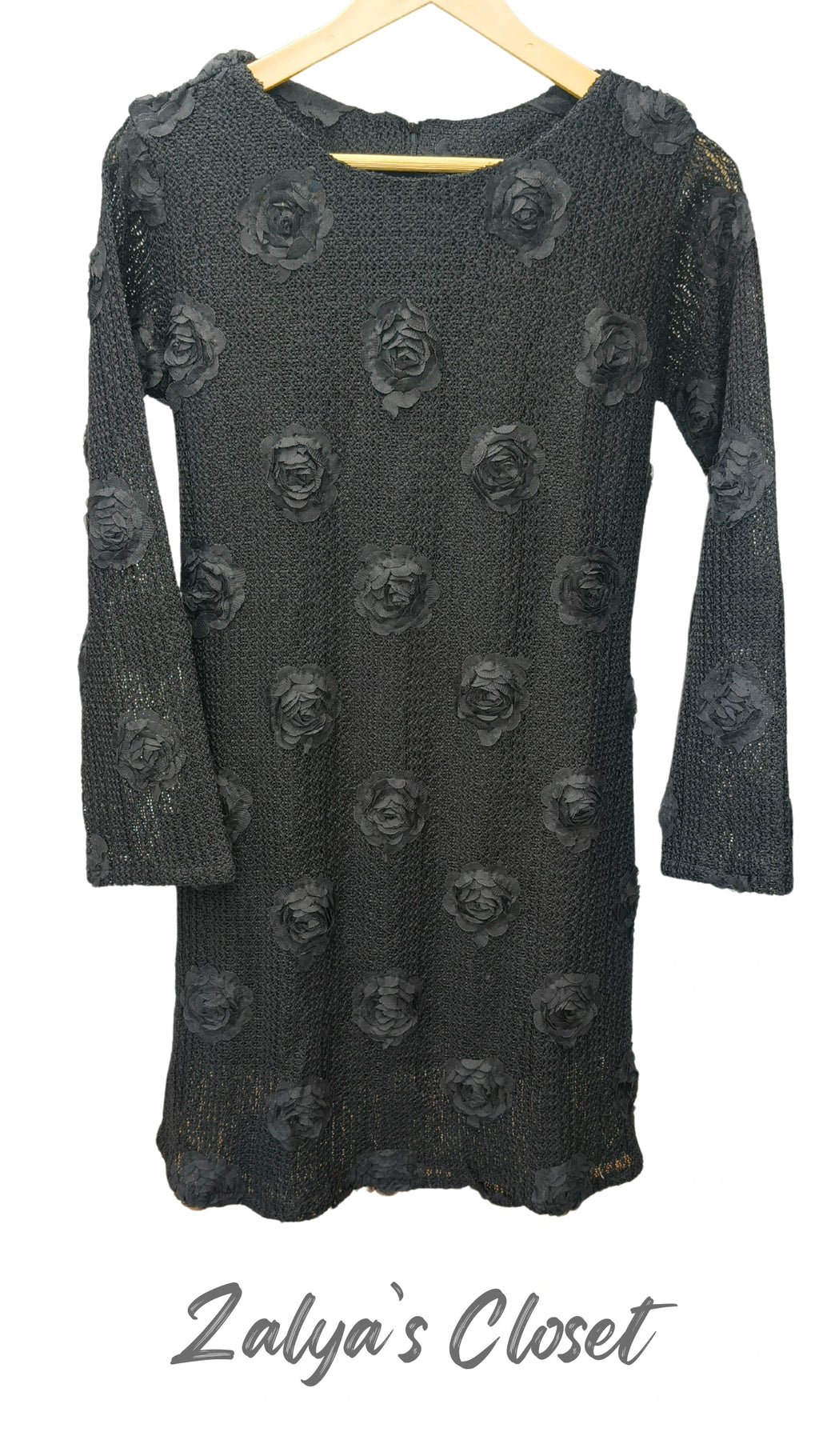 Imported Flower Embossed Dress image 6