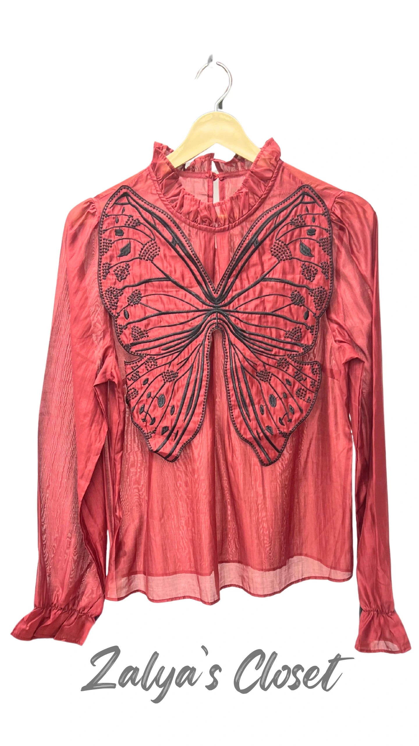Imported Butterfly Tops - Red image