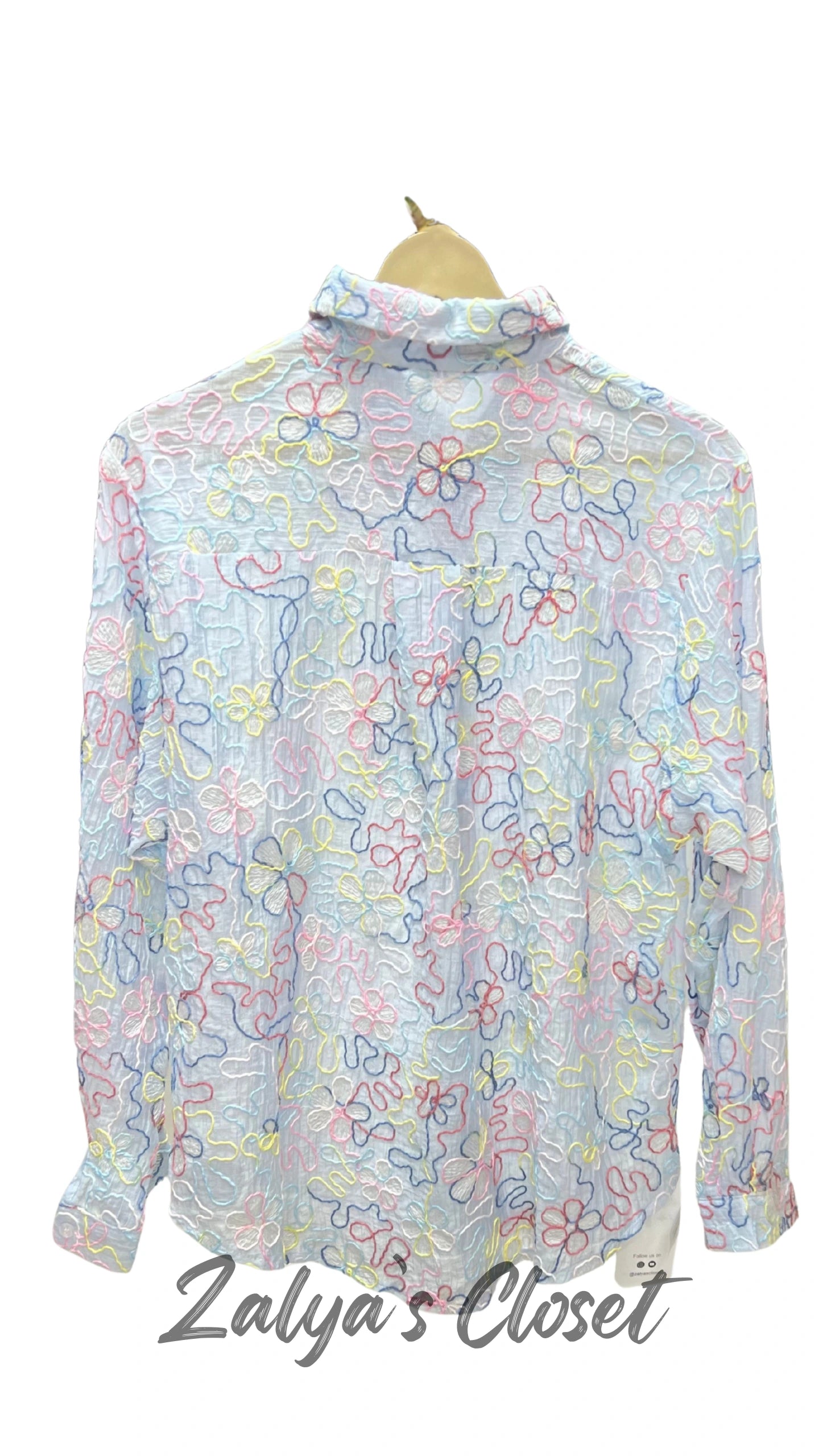 Imported Fully Embroidered shirts image 1
