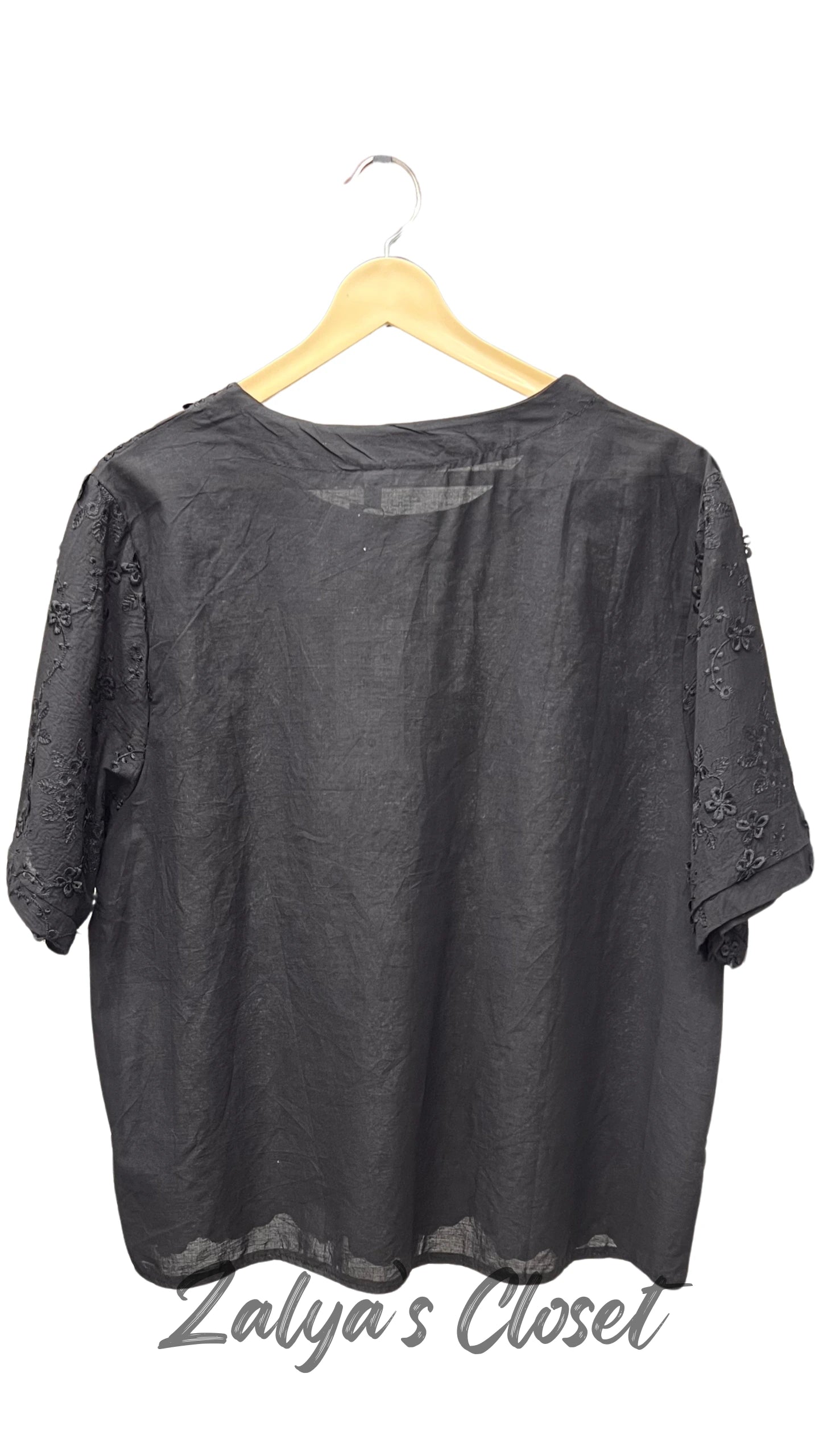 Embroidered Plus Size Tops image 1