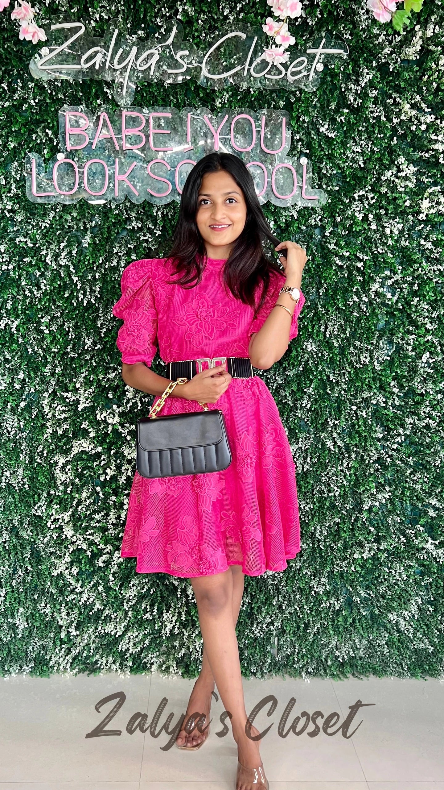 Embroidered Knee Length Dress image 4