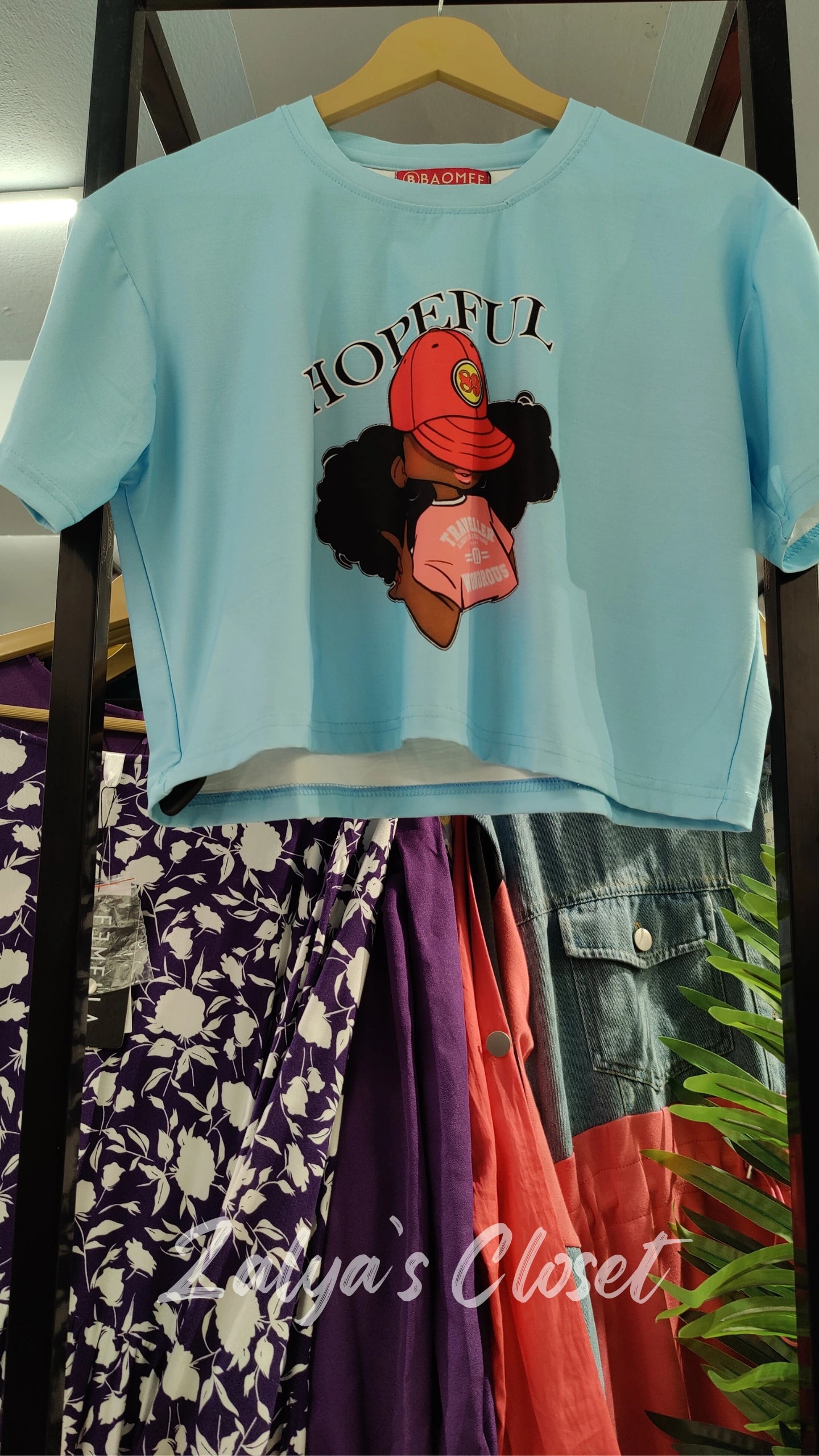 Cropped Cartoon Printed T- shirt image 21