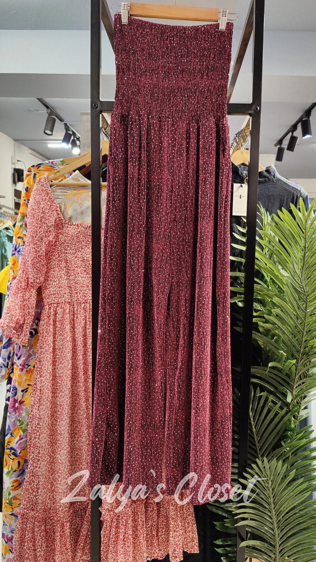 Smocking Pattern Party Wear Jumpsuit image 4