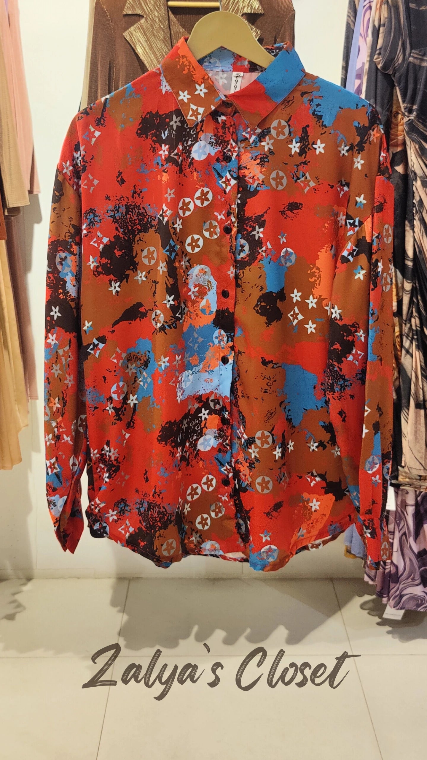 Printed Shirts - Orange image