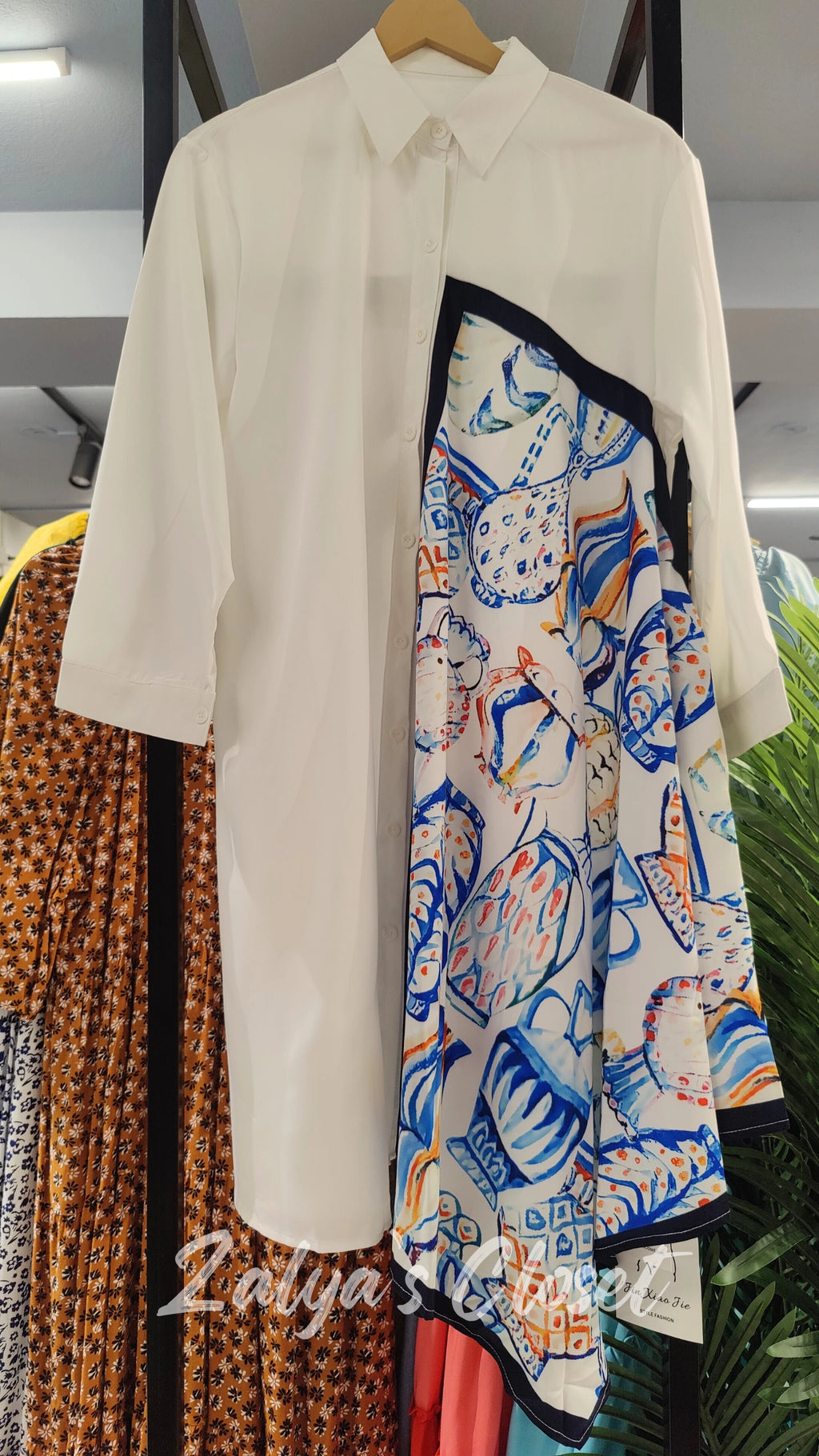 Asymmetric Long Shirt Imported image 14