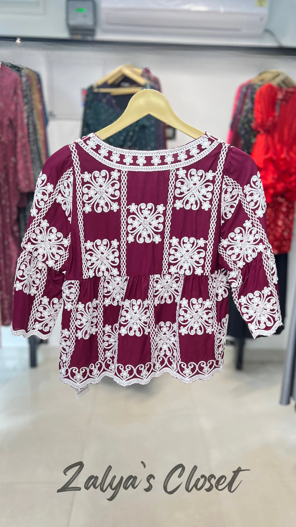 Top with Embroidered Detailing image 16