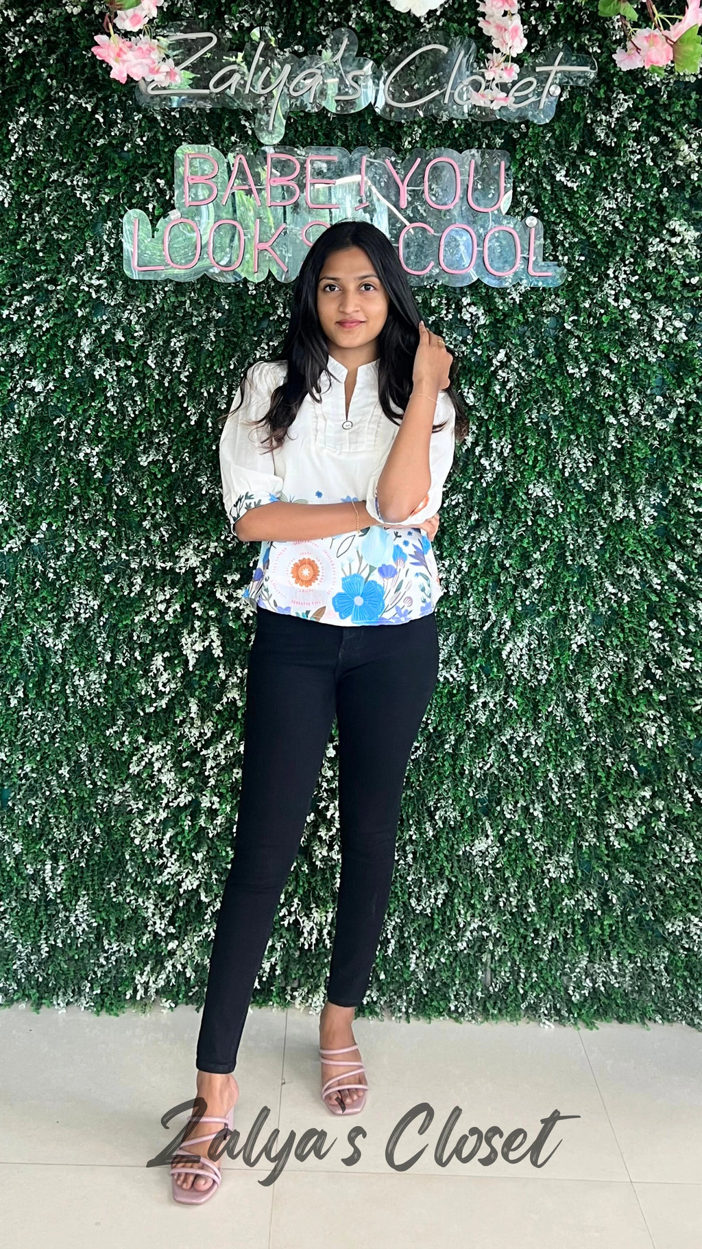 Tops with Bottom Flower Prints image 3