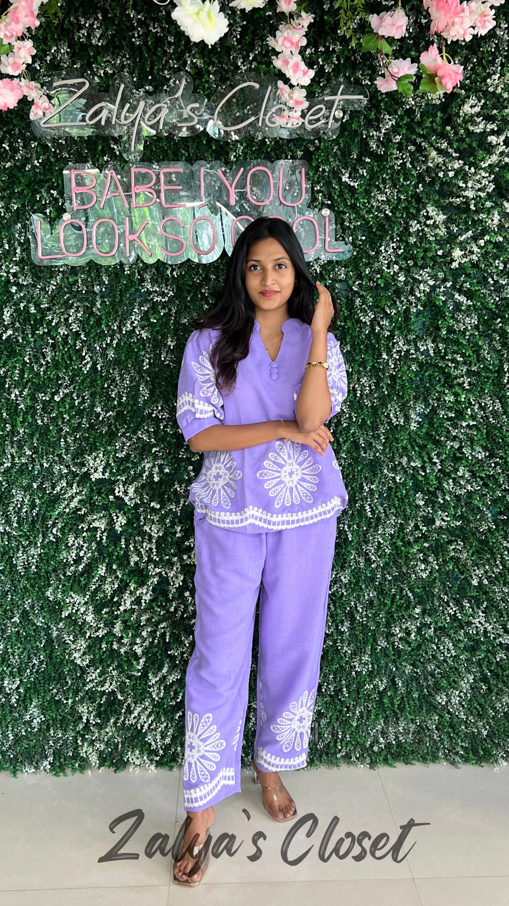 Cropped Pant and Top Co-ord Set image 0