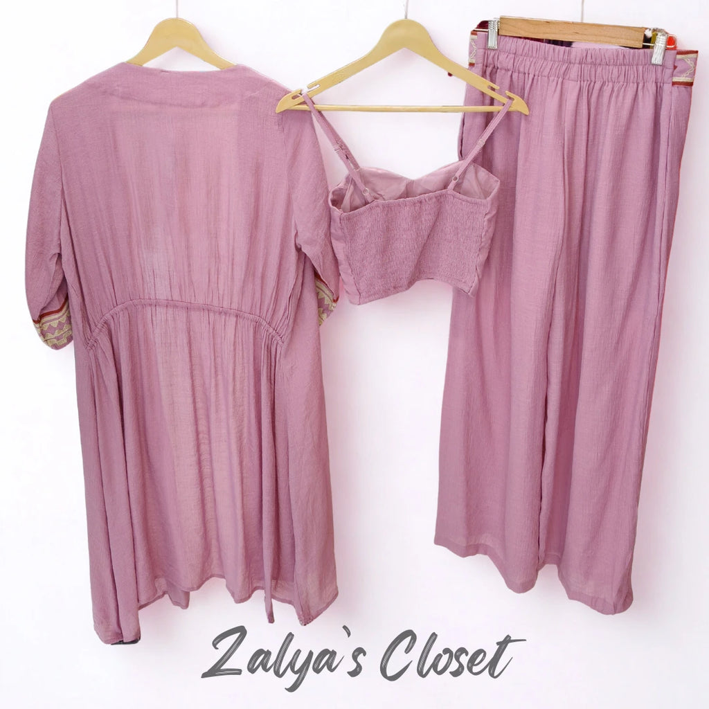 3pcs Long Shrug Co-ord Set image 6