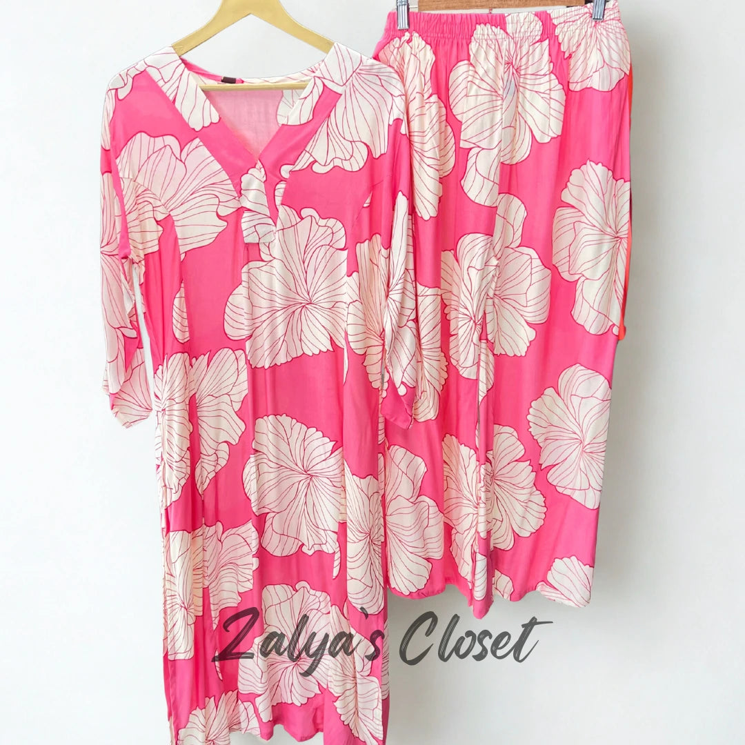 Cotton Same Print Kurta and Pant Co-ord Set image 11