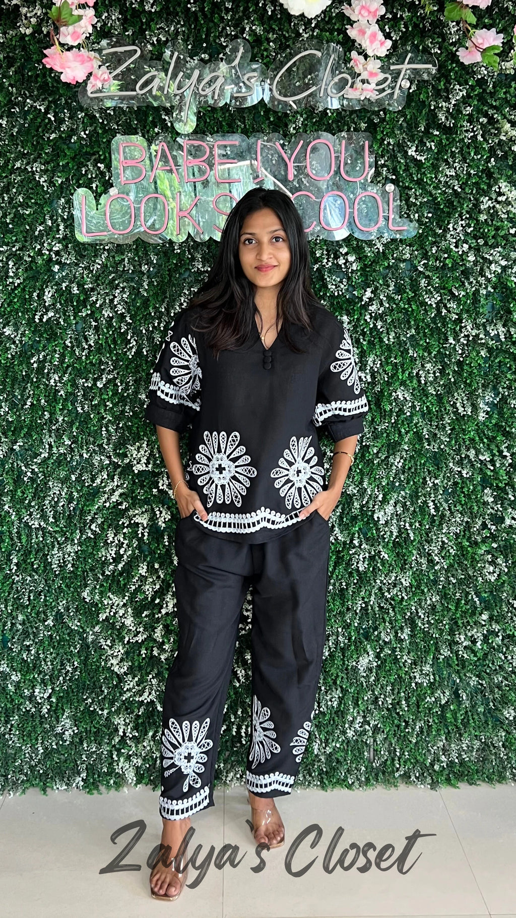 Cropped Pant and Top Co-ord Set image 2