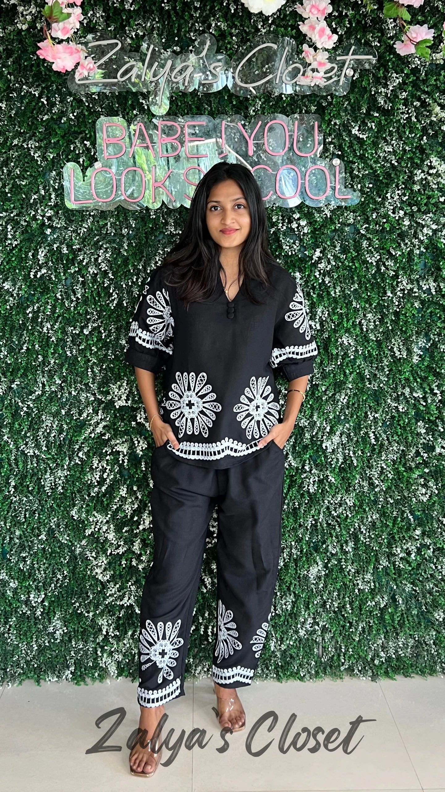 Cropped Pant and Top Co-ord Set image 2